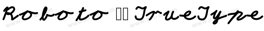 Roboto 粗体 TrueType)字体转换